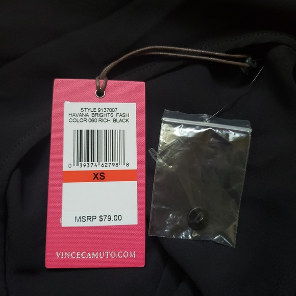 NWT Vince Camuto Faux Wrap Top - Picture 4 of 6